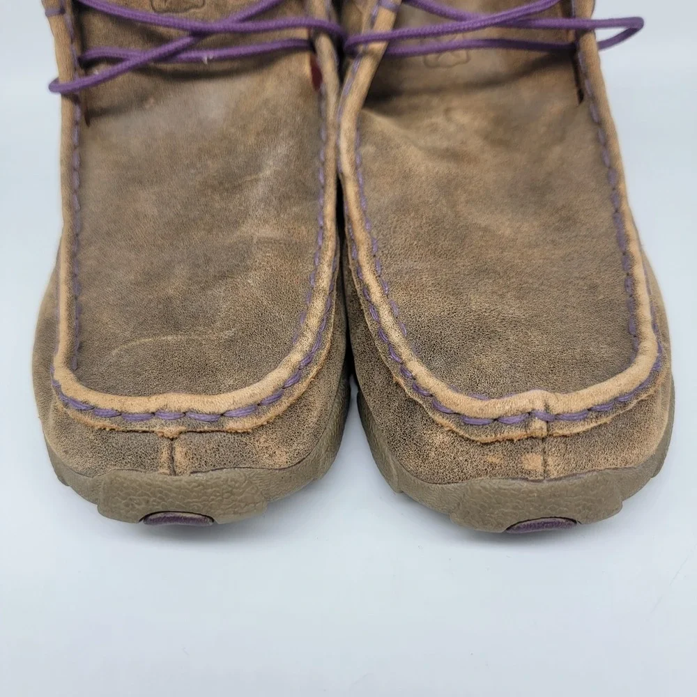 Twisted X Driving Moc Youth Size 6 M YDM0012 Chukka Brown Leather